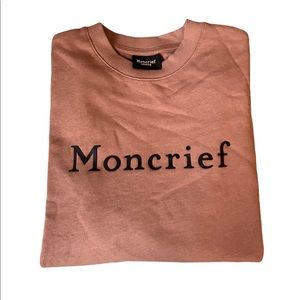 Moncrief London Luxury Designer Mens Crewneck Sweatshirt Embossed Leisurewear